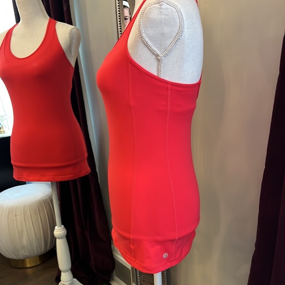 NWOT Lululemon Lush Coral Deep Breath Tank Size 6 - Picture 7 of 9